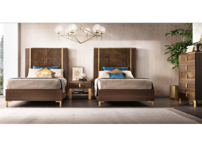 Bed Bedside table Stool 4 pcs. Bedroom Set Design Modern Luxury Beds