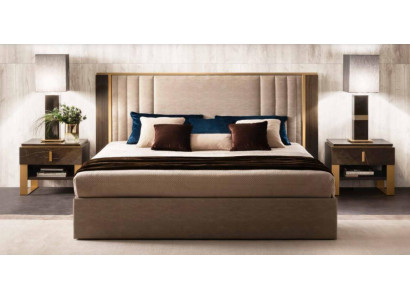 Bed 2x Bedside table 3 pcs Bedroom Set Design Modern Luxury Italian