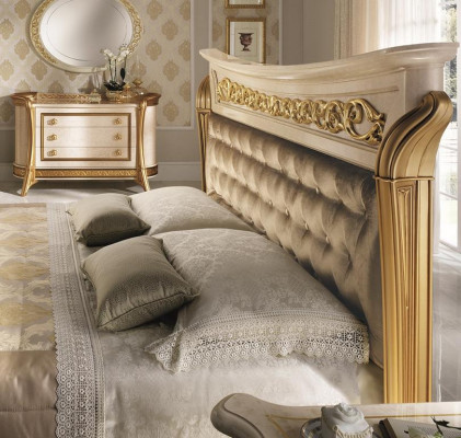 Classic Designer Wood Bed Bedroom Elegant Upholstery Furniture Double Beds new