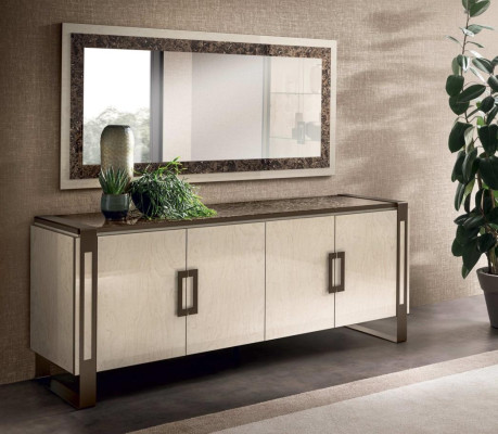 Elegant Design Console Wood Mirror Sideboard Sideboard Wardrobe 2-piece. Console table