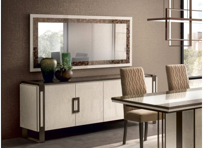 Designer Chest of drawers Sideboard Side Low Board Wardrobe Living Room Shelf Luxury Mirror