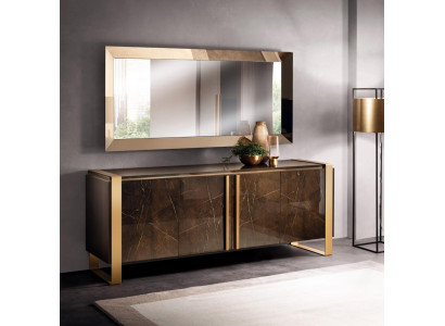Consoles Table Chest of drawers with Mirror Luxury Class Furniture Set Console 2pcs. Wood new