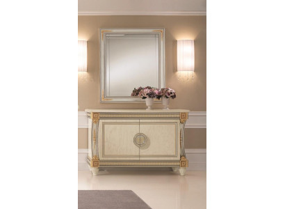Mirror Chest of drawers Wardrobe Chests of drawers Sideboard Bedroom Set Wood 2-piece Furniture