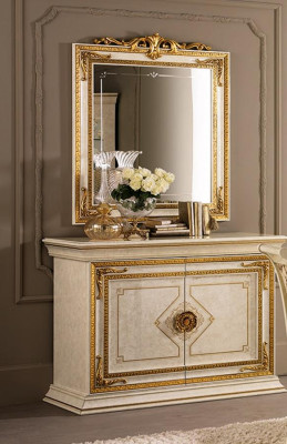 Mirror Chest of drawers Wardrobe Chests of drawers Sideboard Bedroom Set Wood Classic r style