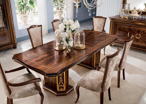 6 Chair Set Chairs Dining room Suite Furniture Lehn Art Nouveau Design
