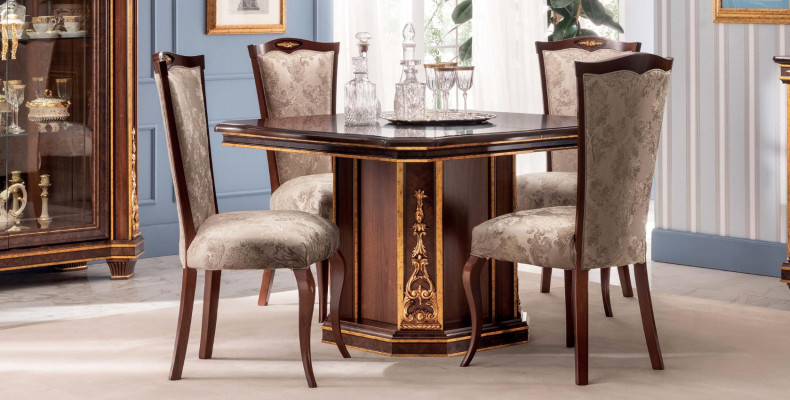 6 Chair Set Chairs Dining room Suite Furniture Lehn Art Nouveau Design