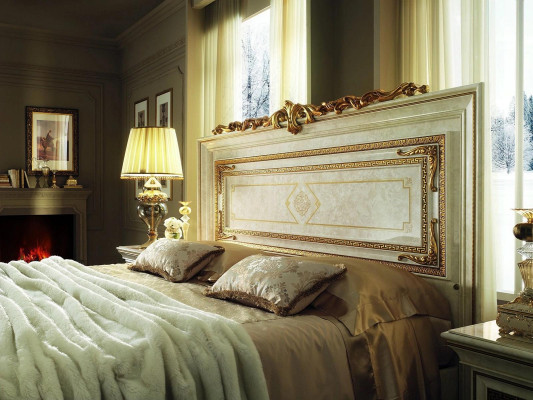Bed Classic n Style Beds Double Luxury Wood Furniture Bedroom arredoclassic