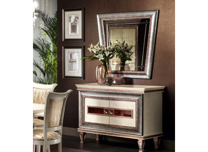 Consoles Table Chest of drawers with Mirror Luxury Furniture Set Console 2pcs. Made in Italy