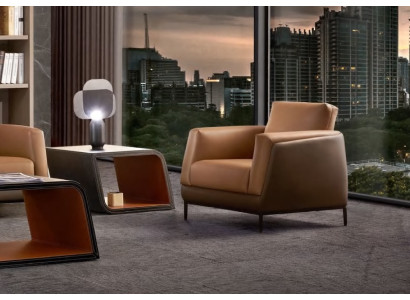 Armchair Leather TV Couch 1 Seater Sofa Relax Luxury Upholstery Couch