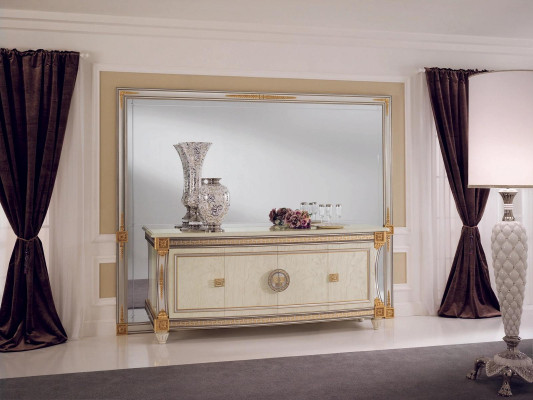 Mirror Wooden Frame Wall mirror Classic r Designer Wall Furniture arredoclassic