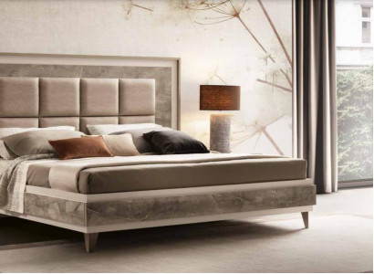 Bed Bedside table 3 pieces. Bedroom Set Luxury Modern Complete Italian Furniture