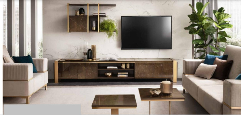Luxury Sideboard tv Lowboard TV-cabinet xxl Wardrobe Table Living room Wood TV-cabinet new Hotel
