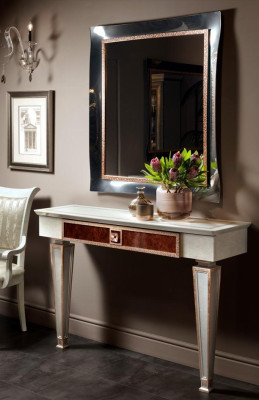 Console table with Mirror Luxury Console Chest of drawers Bedroom Baroque Rococo