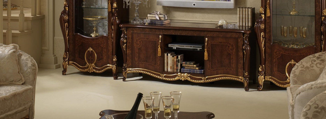 TV-cabinet Design Sideboard Television Wall High Gloss Low Luxury Chest of drawers Wardrobe new Board