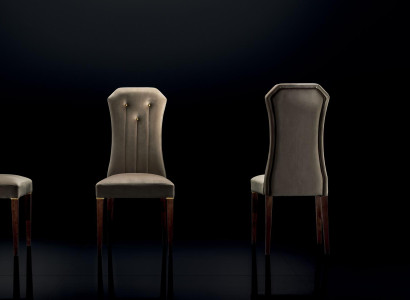 Armchair Chair 1x Dining room TV Lounge Textile Seat Upholstered chair arredoclassic