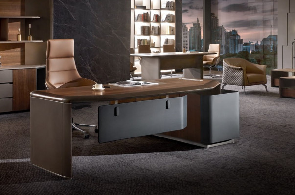 Desk Design Office Furniture Furnishings Table Chef Boss Corner Tables