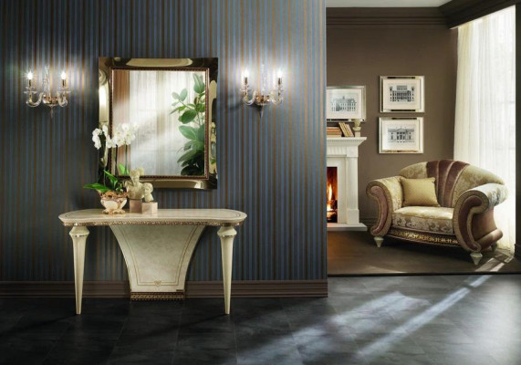 Classic r Mirror Wall mirror Real Wood Frame Luxury new Baroque arredoclassic