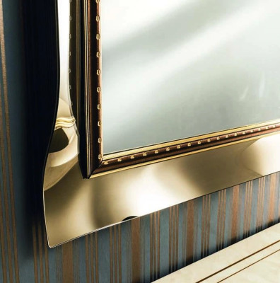 Classic r Mirror Wall mirror Real Wood Frame Luxury new Baroque arredoclassic