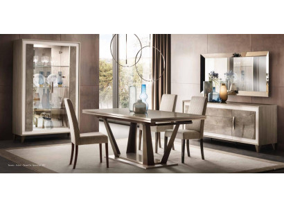 Classic r Design Dining table Italian Style Furniture Tables Light Brown