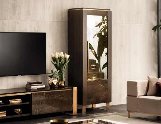 Display case Wood Wardrobe Classic Showcases Wood Cabinets Design Living room Furniture