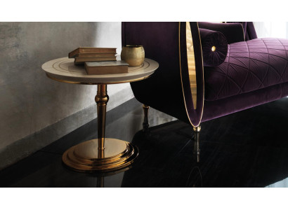 Side table Table round table Coffee table royal Designer Furniture designer stainless steel
