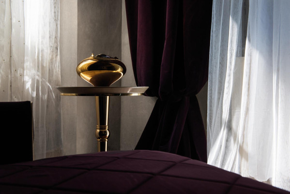 Side table Table round table Coffee table royal Designer Furniture designer stainless steel