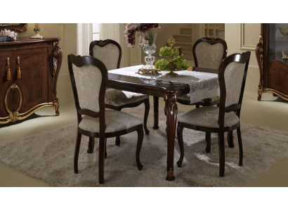 Design 4x Chairs Armchair Set Chair Group Dining room Suite Wood arredoclassic