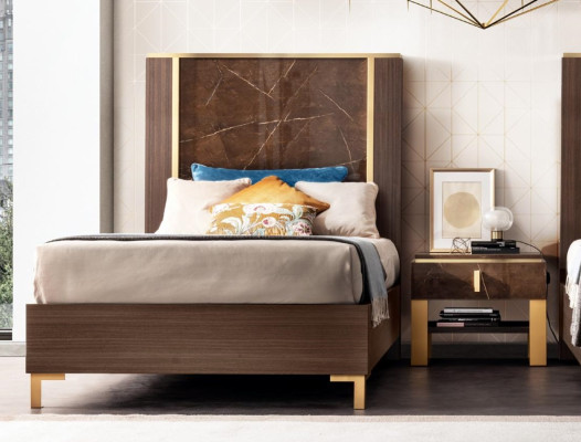 Bed Bedside table Bedroom Upholstered bed Classic Designer Furniture arredoclassic