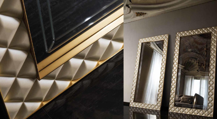 Standing mirror Large Mirror XXL royal Rococo Baroque Art Nouveau designer