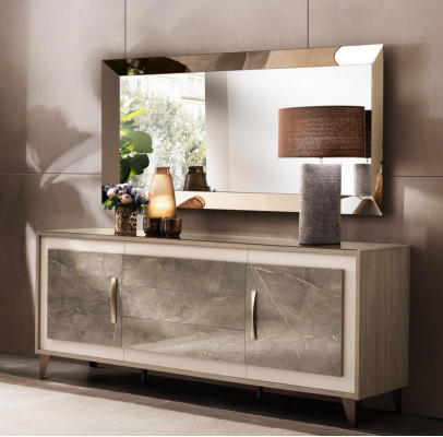 arredoclassic Chest of drawers Sideboard Side Low Board Wardrobe Living Room Shelf Luxury