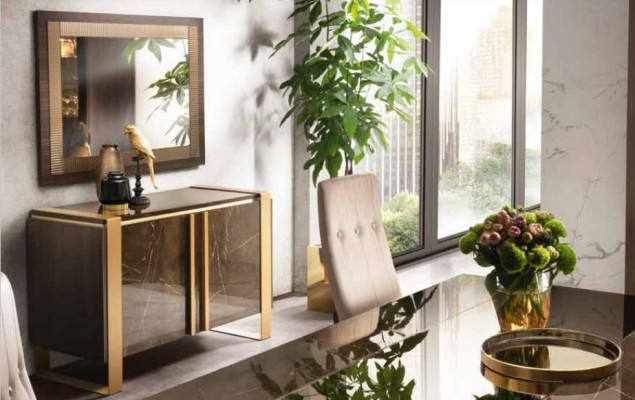 Chest of drawers Designer Sideboard Side Low Board Wardrobe Living Room Decorative Shelf