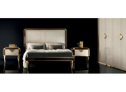 Bed Beds Hotel Luxury Designer Double Marriage Bedroom Beige arredoclassic