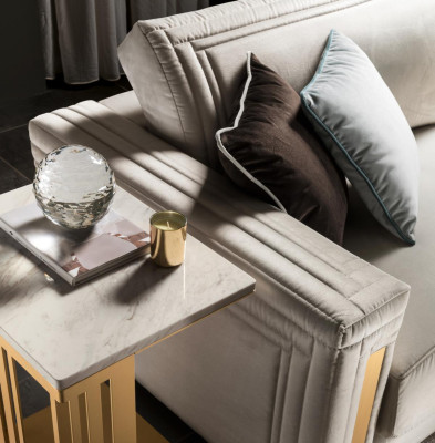 Armchair Club Lounge Design Lehn Chair Upholstery Sofa TV Blue arredoclassic