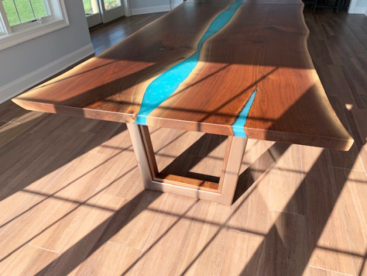 Dining table River Table Real Wood River Table 260x100 Solid Tables