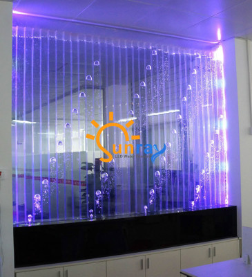 Wall panel with water bubbles LED water wall designer decorative water wall