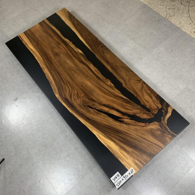 Luxury Design Epoxy resin Dining table River Table Real Wood Solid Tables