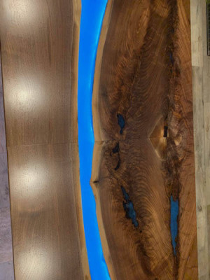 Kitchen top worktop epoxy resin epoxy river real custom made new 1sqm