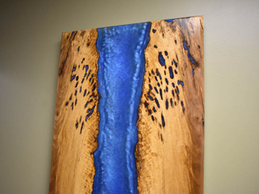 Wall Picture Epoxy Resin Painting Real Picture Handcraft Water Fall Picture