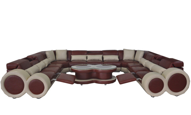 Leather Sofa Couch Living landscape Suite Design Modern Corner Sofa