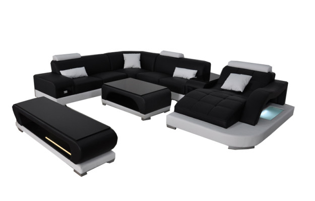 Sofa Couch Upholstery Seat Corner Modern Couches U-shape Living landscape Suite new