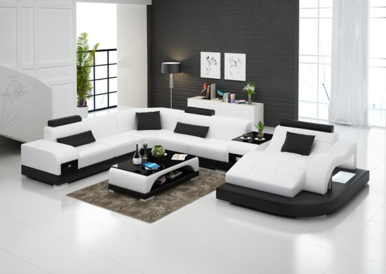 Sofa Couch Upholstery Seat Corner Modern Couches U-shape Living landscape Suite new