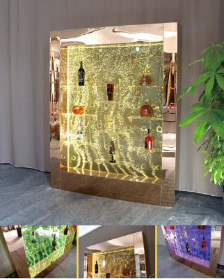 Led Water Wall Bar Shelf Column Water Column Counter Shelves Designer Illuminated
