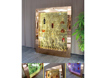 Led Water Wall Bar Shelf Column Water Column Counter Shelves Designer Illuminated