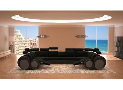Designer XXL Living landscape Sofa with USB Couch Upholstery Corner sofa Textile Fabric new