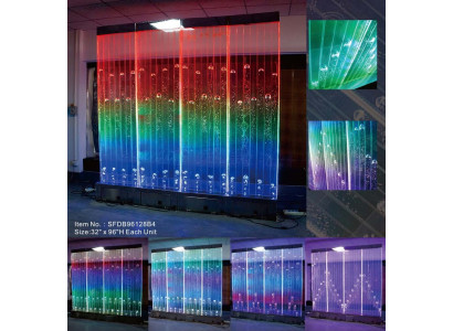 Wall panel with water bubbles Decorative LED water wall Designer water wall
