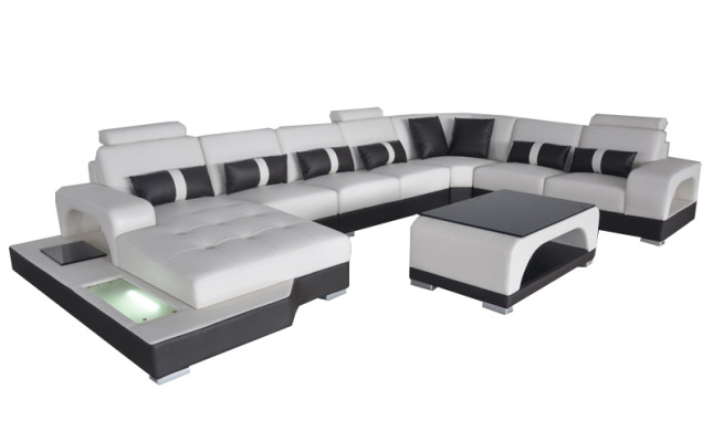 Corner sofa U-shape +Coffee table Modern Upholstery Living room Furniture Corner sofa Design Sofa