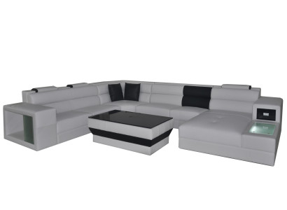 Design Upholstery Leather Corner Leather Seat Sofa Upholstery Corner Living Landscape