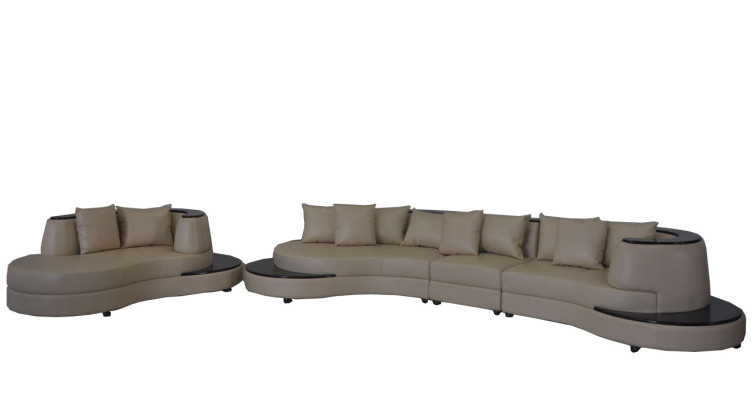 Living Design Couch Round Corner sofa Upholstery Round Seating Set Room Landscape USB