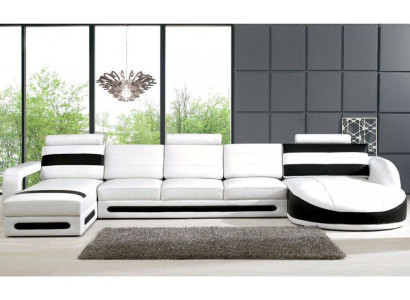 Living landscape Sofa with USB Corner sofa Corner sofa Upholstery Suite Eck Corner Sofas new