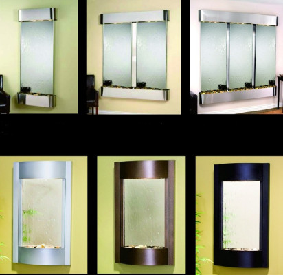 Led water wall design water columns waterfall picture frame 56*117